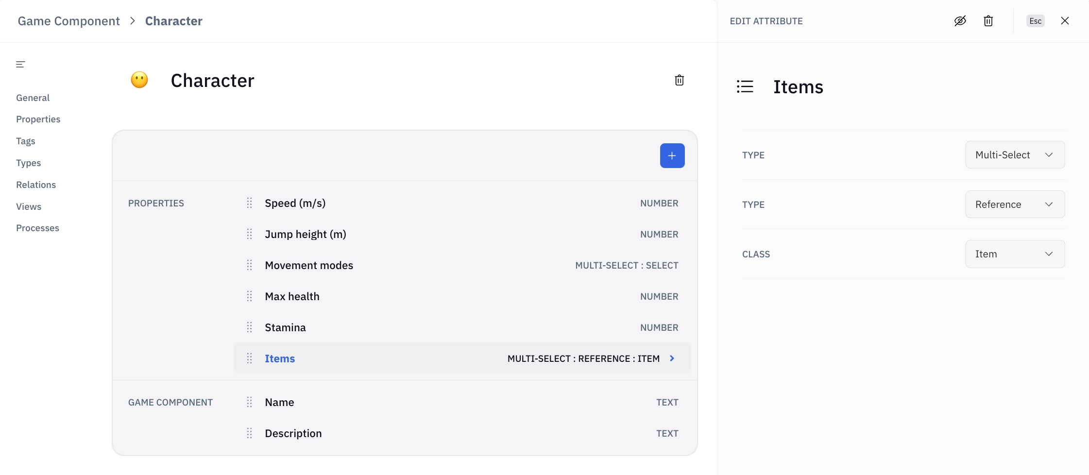 Setting a reference attribute on a Type